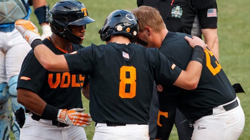 OMAHA, NE - June 16, 2024 - Outfielder/infielder Kavares Tears #21, Outfielder Dylan Dreiling...