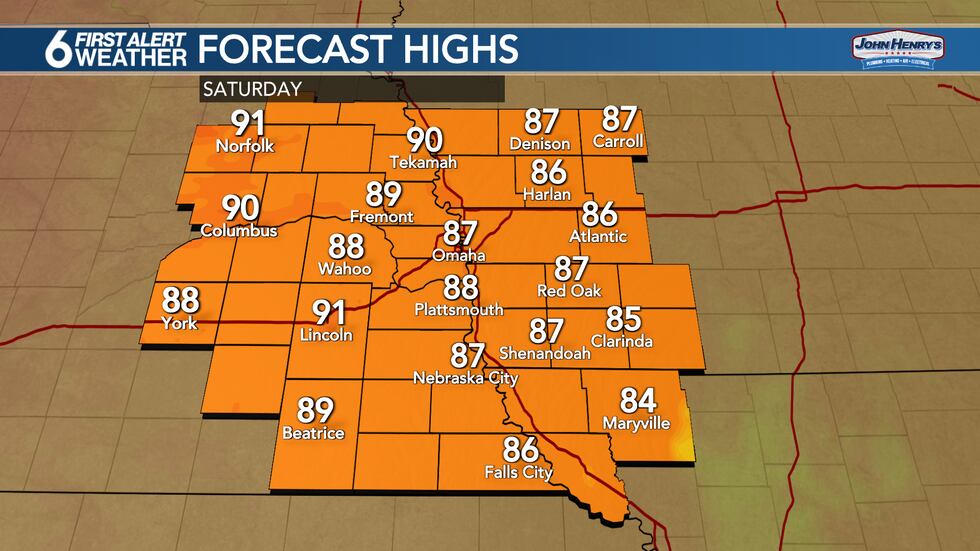 Today's High Temperatures