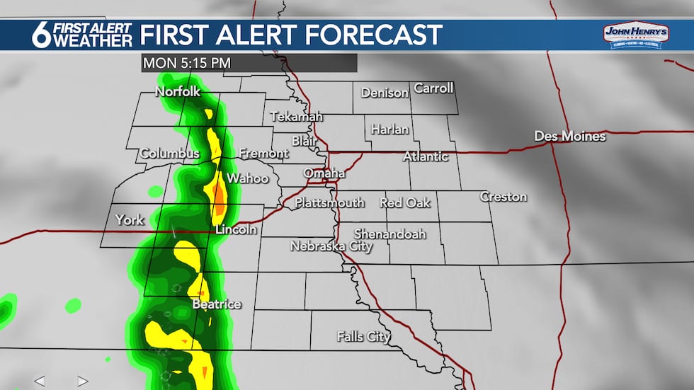A closed-off low will bring scattered showers and isolated t-storms Monday afternoon into...